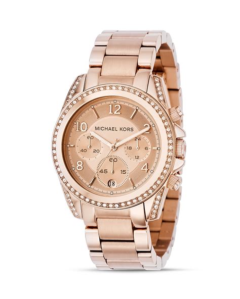 michael kors horloge rood|michael kors rose gold tone.